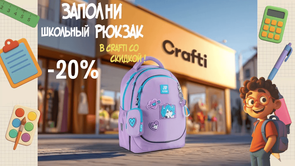 Reclamă video AI — Crafti