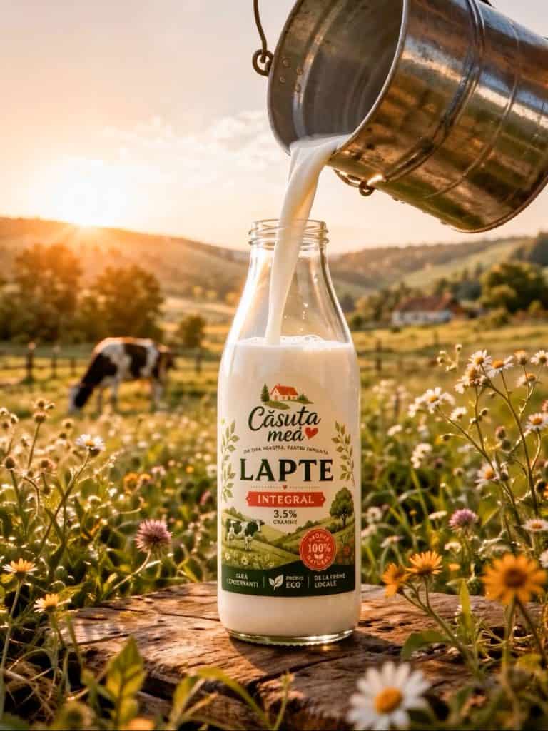 Creare Video Comercială cu AI: Reclamă Cinematică pentru Lapte „Căsuța Mea”